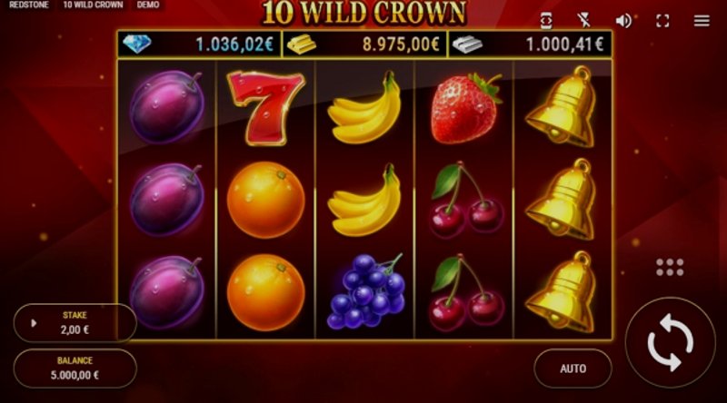 Играть 10 Wild Crown от Fazi в казино 1Win