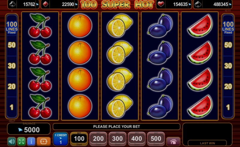 Играть 100 Super Hot от Amusnet Interactive в казино 1Win