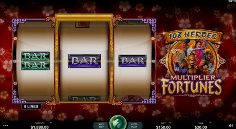 Играть 108 Heroes Multiplier Fortunes от Microgaming в казино 1Win