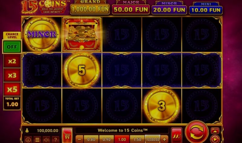 Играть 15 Coins от Wazdan в казино 1Win