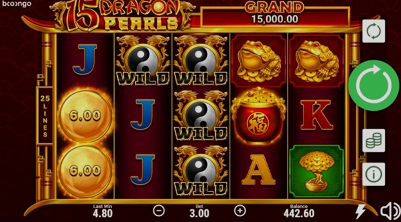 Играть 15 Dragon Pearls от Booongo в казино 1Win