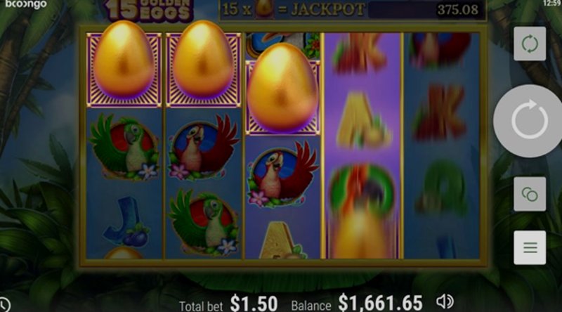 Играть 15 Golden Eggs от Booongo в казино 1Win