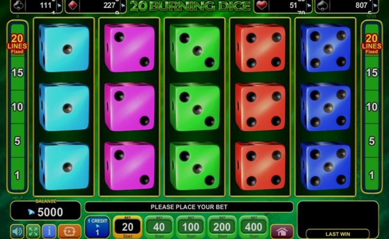 Играть Burning Dice от Apollo Play в казино 1Win