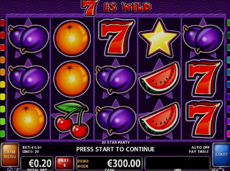 Играть 20 Star Party от Ct Interactive в казино 1Win