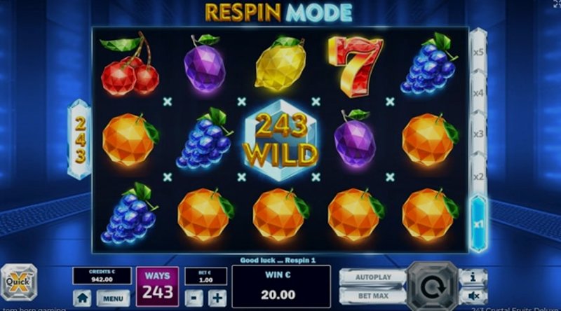 Играть 243 Crystal Fruits от Tomhorngaming в казино 1Win