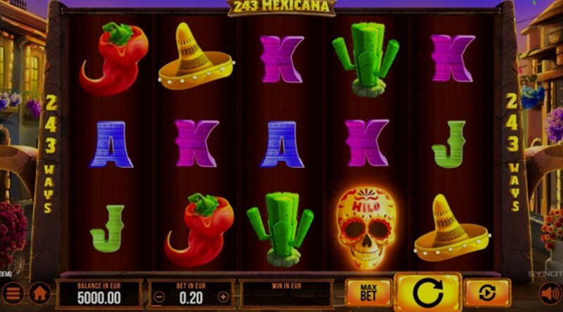 Играть 243 Mexicana от Synot в казино 1Win