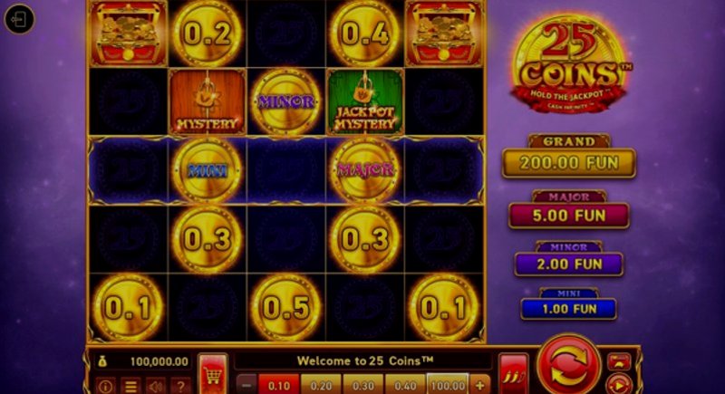 Играть 25 Coins от Wazdan в казино 1Win
