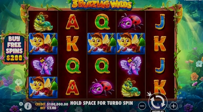 Играть 3 Buzzing Wilds от Pragmatic в казино 1Win