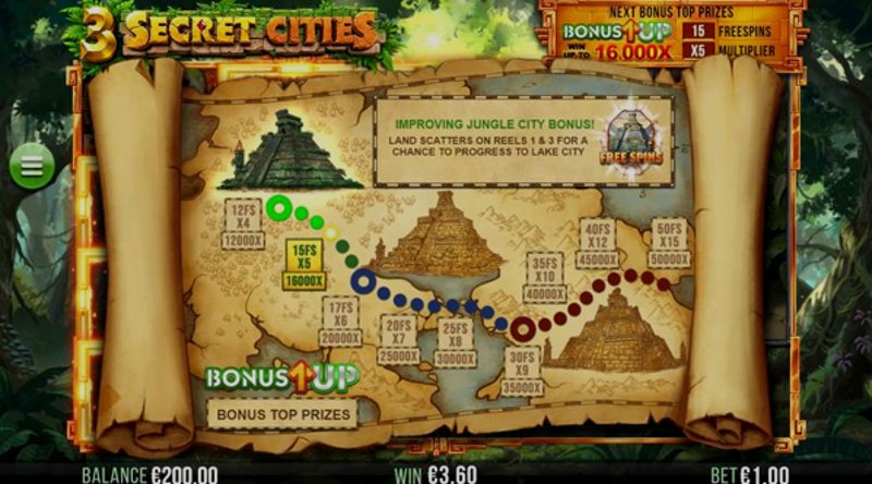 Играть 3 Secret Cities от 4theplayer в казино 1Win