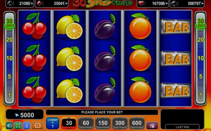 Играть 30 Spicy Fruits от Amusnet Interactive в казино 1Win