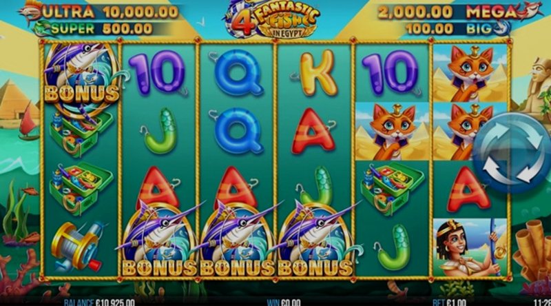 Играть 4 Fantastic Fish in Egypt от Yggdrasil в казино 1Win