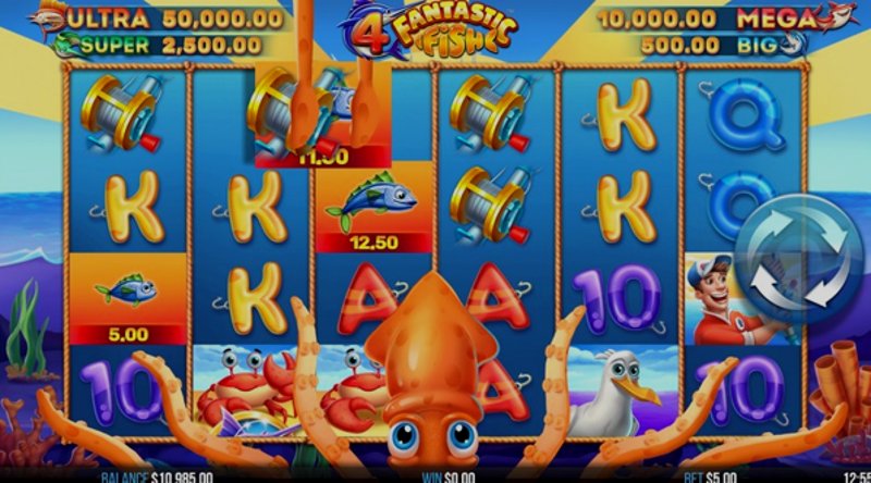 Играть 4 Fantastic Fish от Yggdrasil в казино 1Win