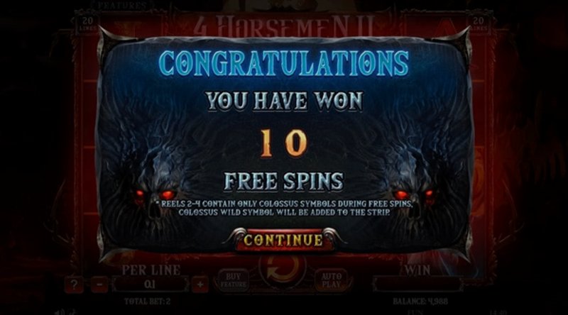 Играть 4 Horsemen 2 от Spinomenal в казино 1Win
