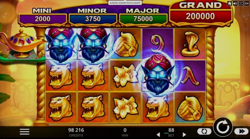 Играть 4 Secrets of Aladdin от Belatra в казино 1Win