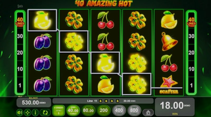Играть 40 Amazing Hot от 5 Men Gaming в казино 1Win