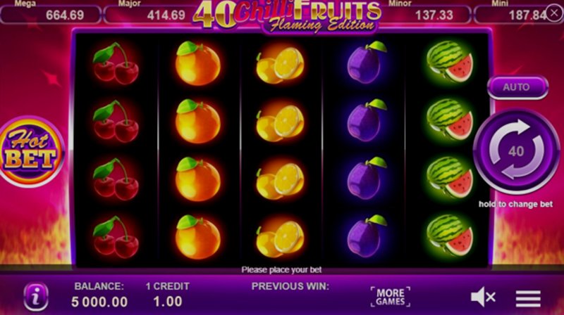 Играть Chilli Fruits от Ct Interactive в казино 1Win