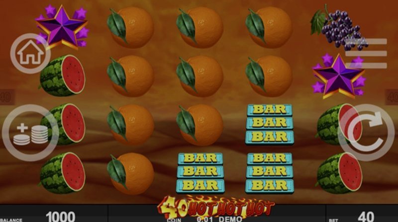 Играть 40 Hot Hot Hot от Spinthon в казино 1Win