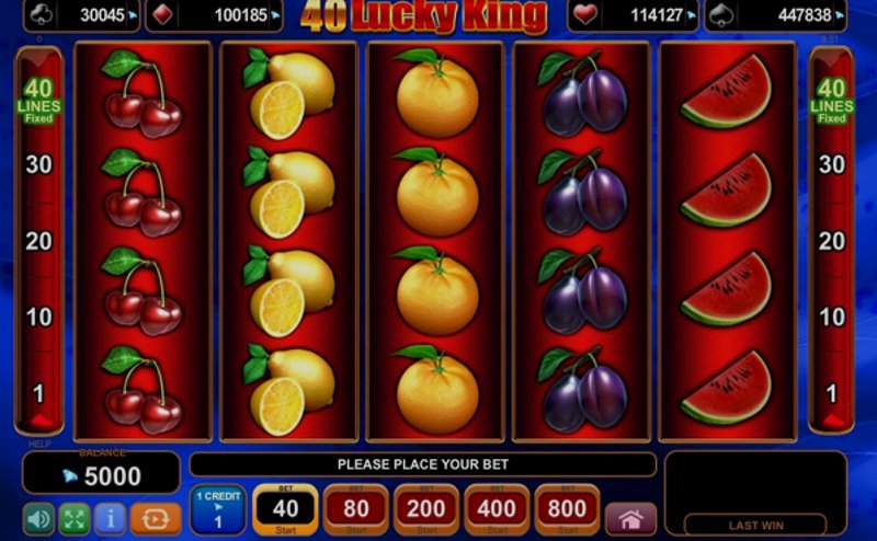 Играть 40 Lucky King от Amusnet Interactive в казино 1Win