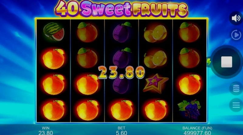 Играть 40 Sweet Fruits от Gamzix в казино 1Win