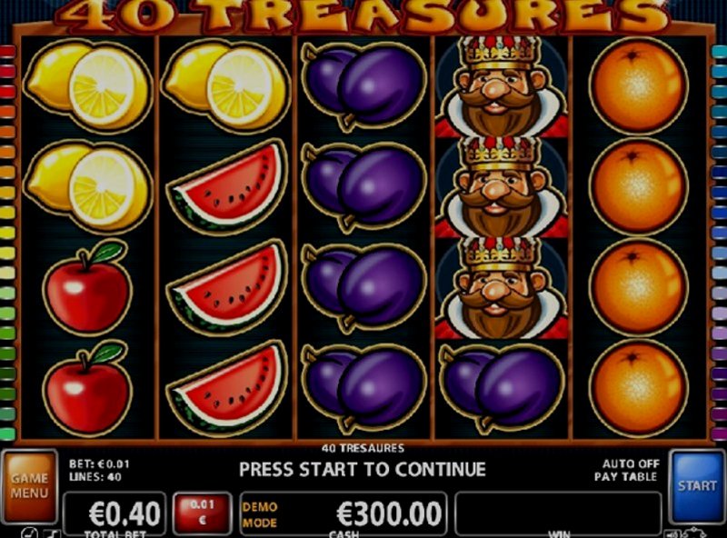 Играть 40 Treasures от Ct Interactive в казино 1Win