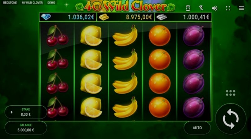 Играть 40 Wild Clover от Fazi в казино 1Win