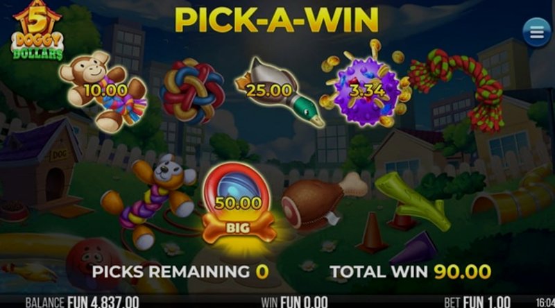 Играть 5 Doggy Dollars от 4theplayer в казино 1Win