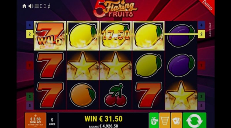 Играть 5 Flaring Fruits от Gamomat в казино 1Win