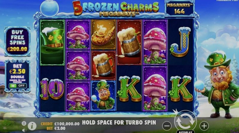 Играть 5 Frozen Charms Megaways от Pragmatic в казино 1Win