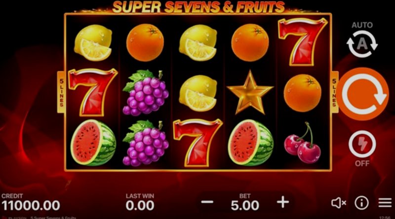 Играть Super Sevens от Oryx в казино 1Win