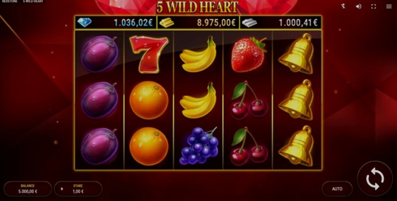 Играть 5 Wild Heart от Fazi в казино 1Win