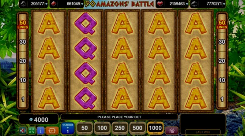 Играть 50 Amazons Battle от Amusnet Interactive в казино 1Win
