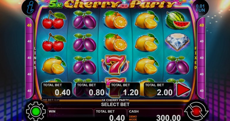 Играть 5x Cherry Party от Ct Interactive в казино 1Win