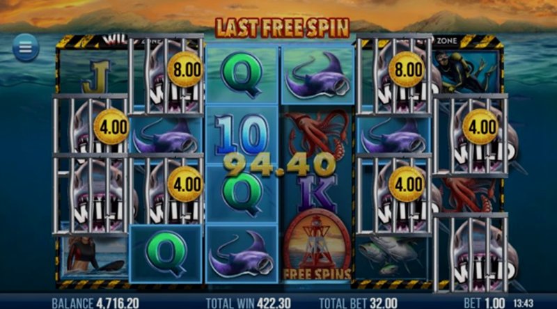 Играть 6 Wild Sharks от 4theplayer в казино 1Win