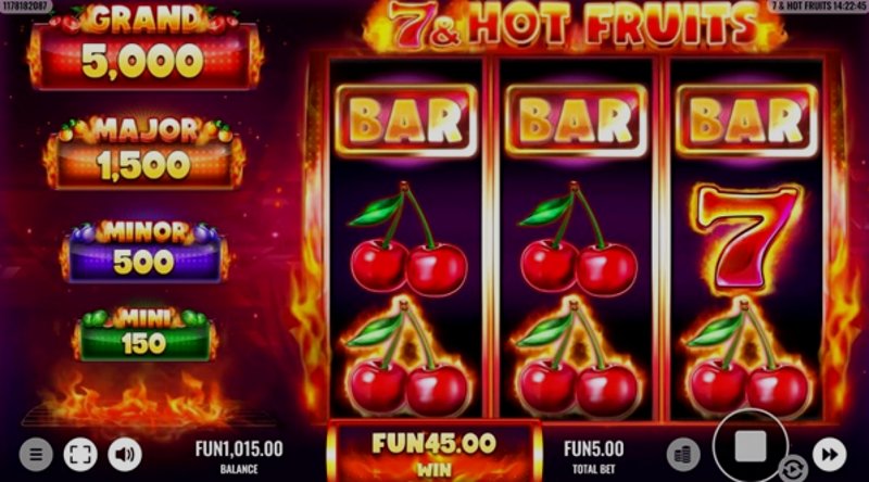 Играть 7 & Hot Fruits от Platipus в казино 1Win