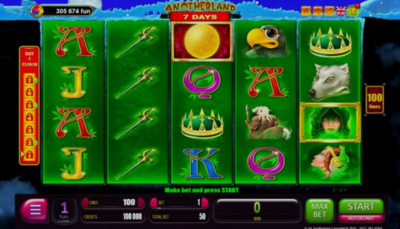 Играть 7 Days Anotherland от Belatra в казино 1Win