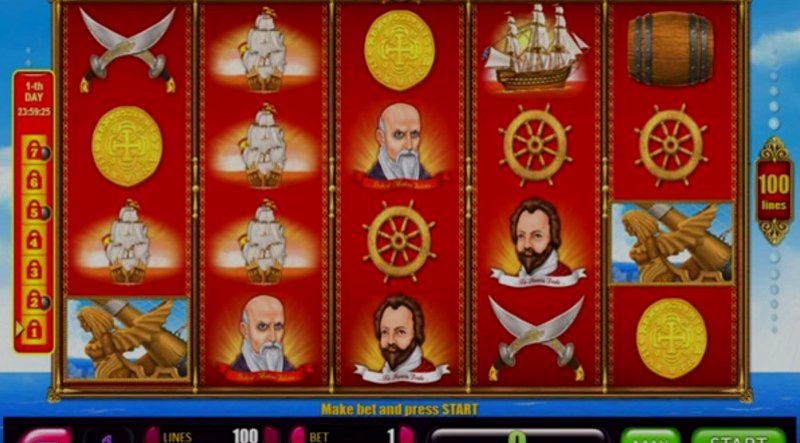 Играть 7 Days The Spanish Armada от Belatra в казино 1Win