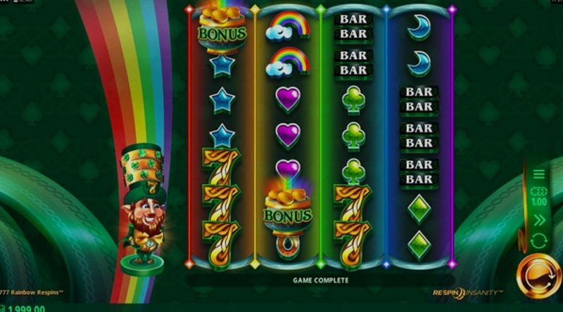 Играть 777 Rainbow Respins от Games Global в казино 1Win