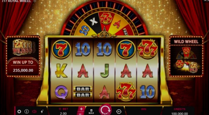 Играть 777 Royal Wheel от Microgaming в казино 1Win