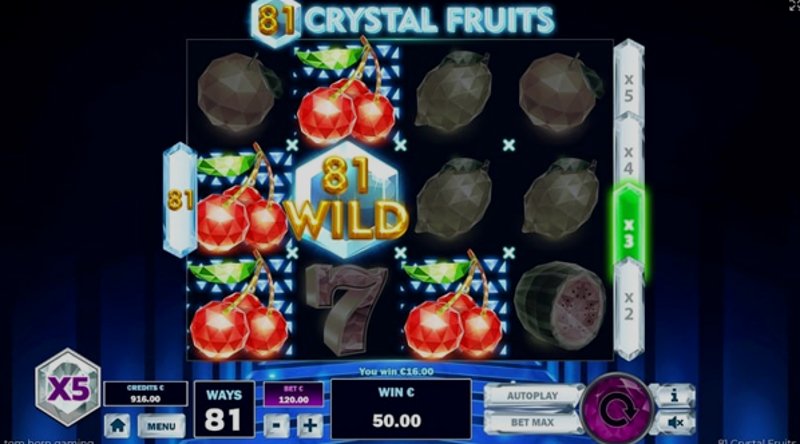 Играть 81 Crystal Fruits от Tomhorngaming в казино 1Win