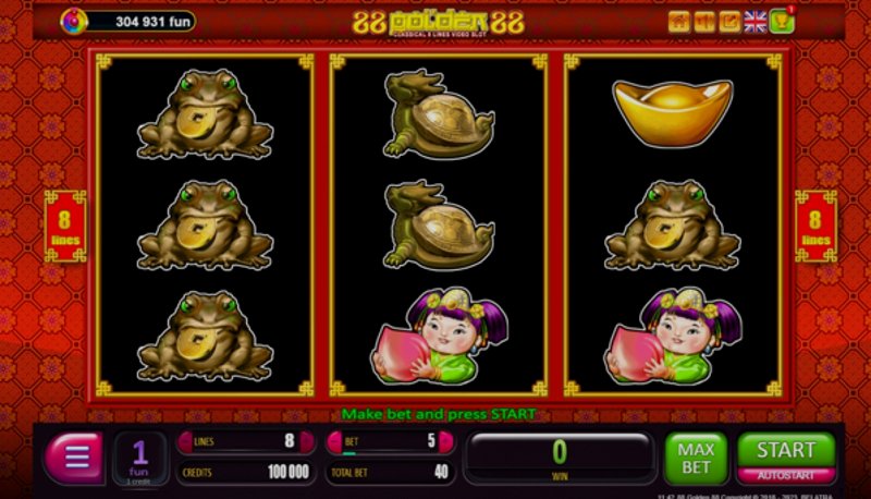 Играть 88 Golden 88 от Belatra в казино 1Win