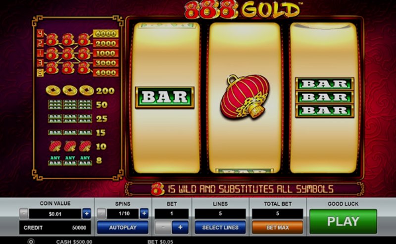 Играть 888 Gold от Pragmatic в казино 1Win