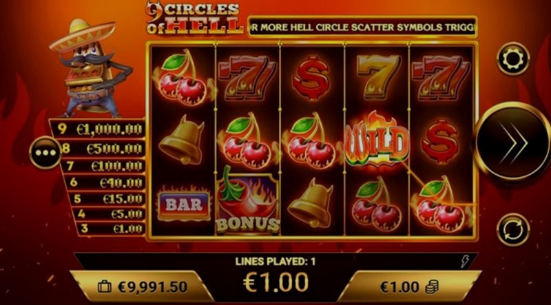 Играть 9 Circles of Hell от Amigogaming в казино 1Win