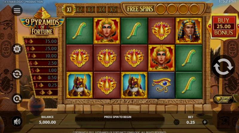 Играть Pyramids от Thunderspin в казино 1Win