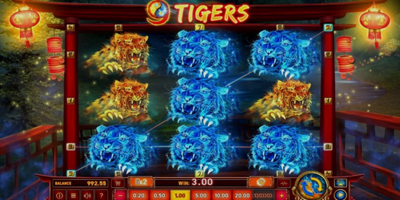 Играть 9 Tigers от Wazdan в казино 1Win