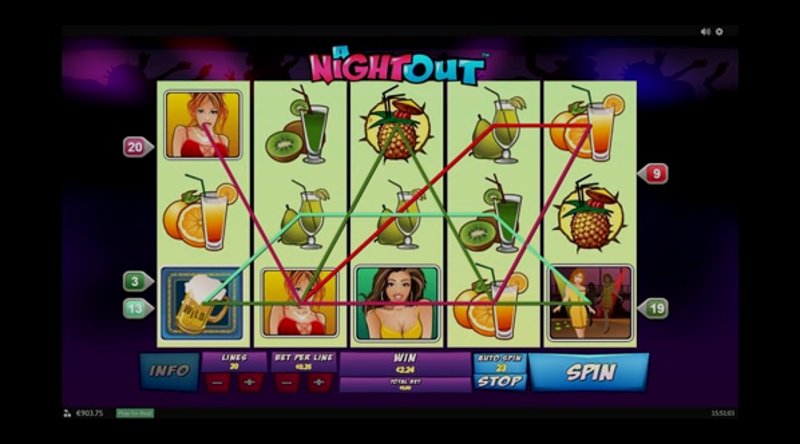 Играть A Night Out от Playtech в казино 1Win