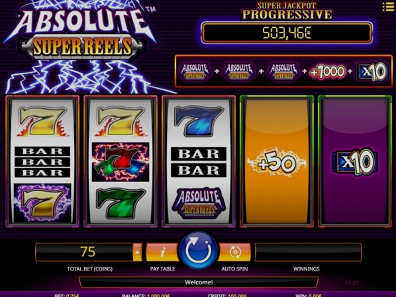 Играть Absolute Super Reels от Isoftbet в казино 1Win