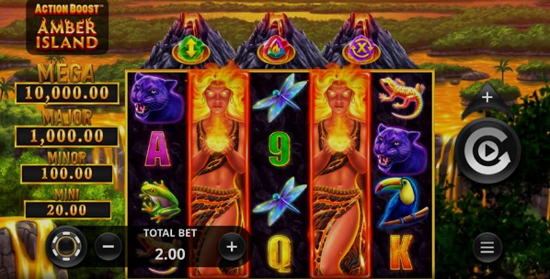 Играть Action Boost Amber Island от Games Global в казино 1Win