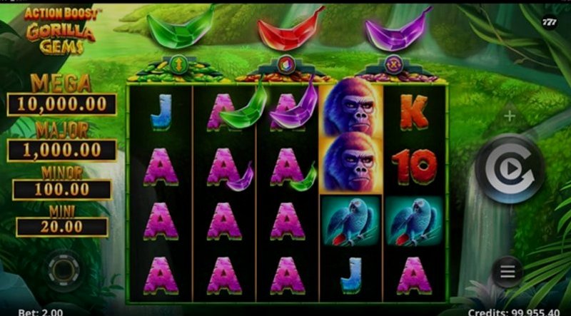 Играть Action Boost Gorilla Gems от Games Global в казино 1Win