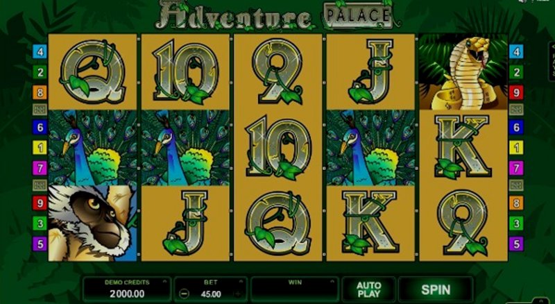 Играть Adventure Palace от Microgaming в казино 1Win