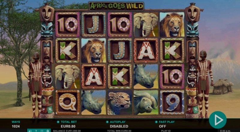 Играть Africa Goes Wild от Leander в казино 1Win